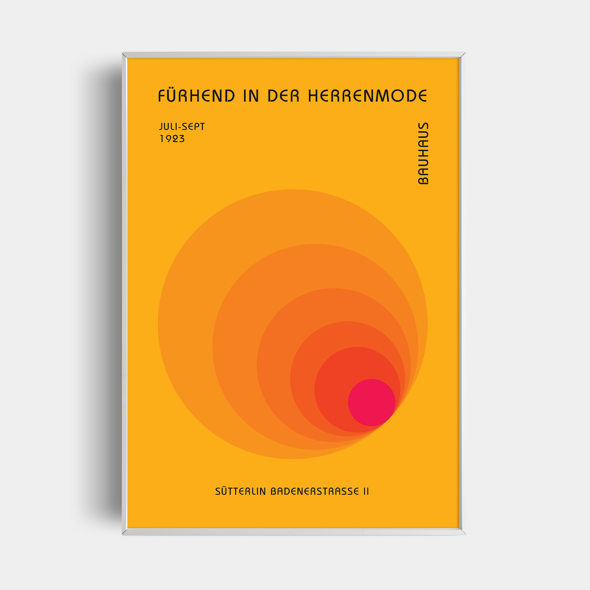 Yellow Bauhaus Poster – PDF Posters